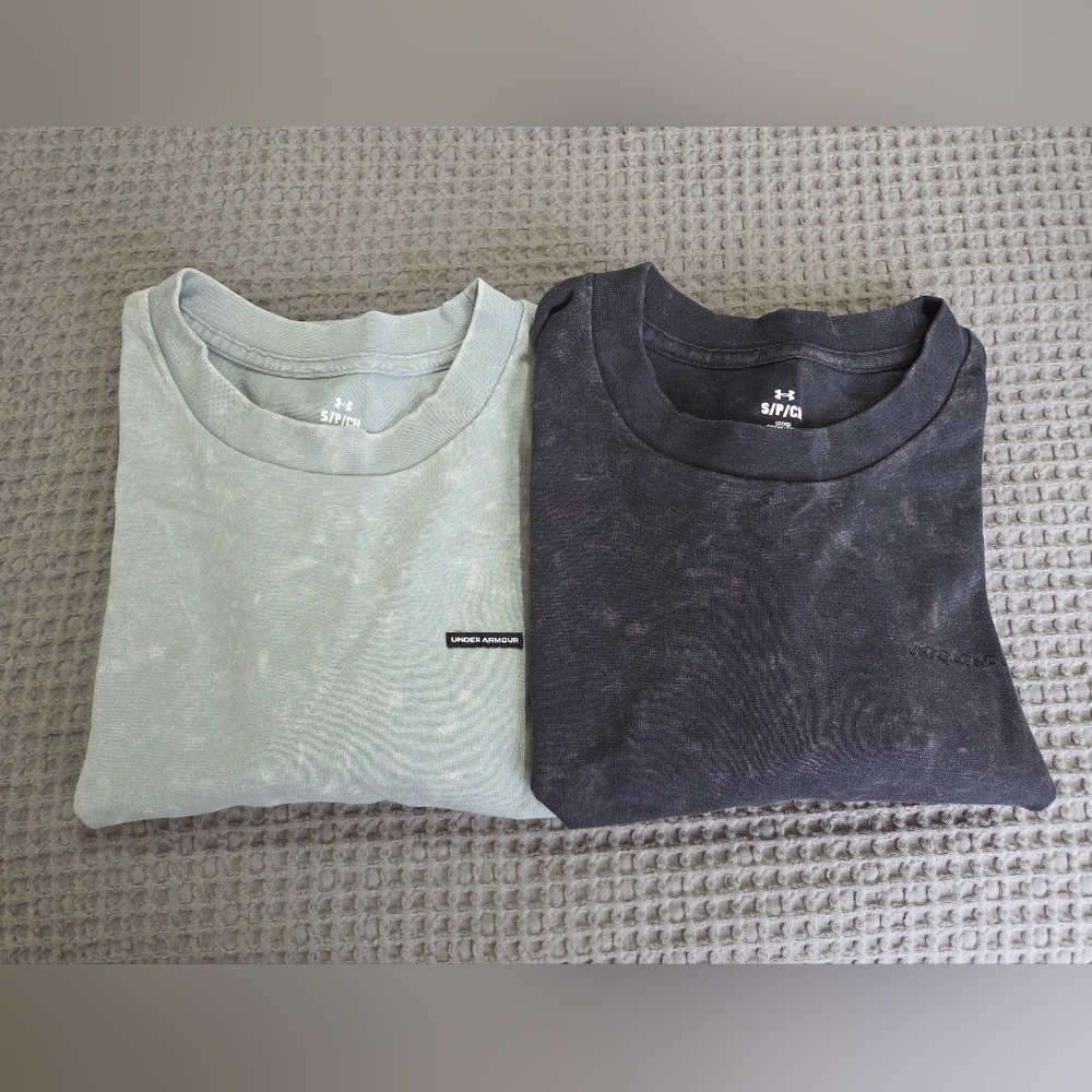 Men's Under Armour Black and Green Shirts